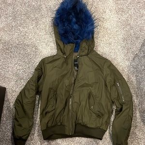 Forever 21 hooded jacket size medium